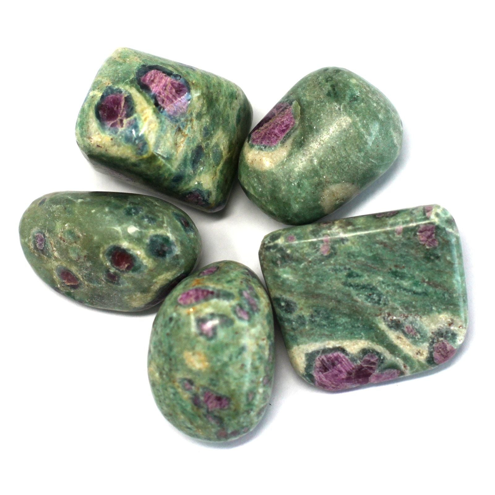 Premium Tumble Stone Ruby with Fuchsite for Collectors and Crafts