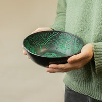 Aluminum Singing Bowl - Magic Mushroom - Green (20cm)