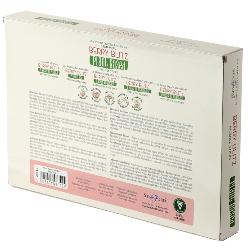 Plant Based Incense Sticks Berry Blitz for Refreshing Aromas