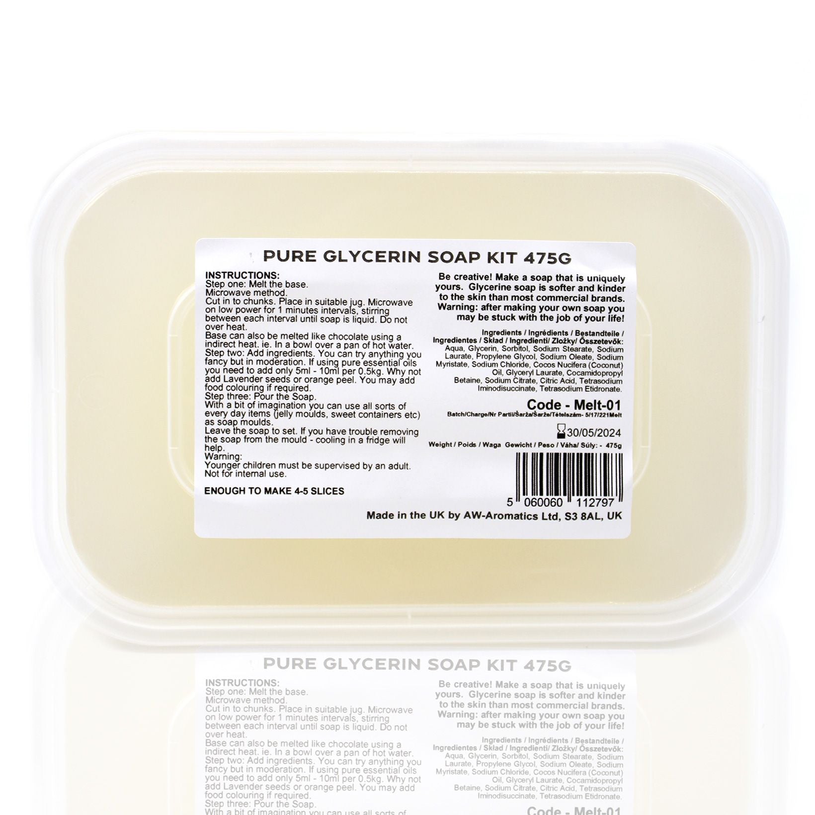 Melt and Pour 475g Soap Kit for Creative Soap Making Fun