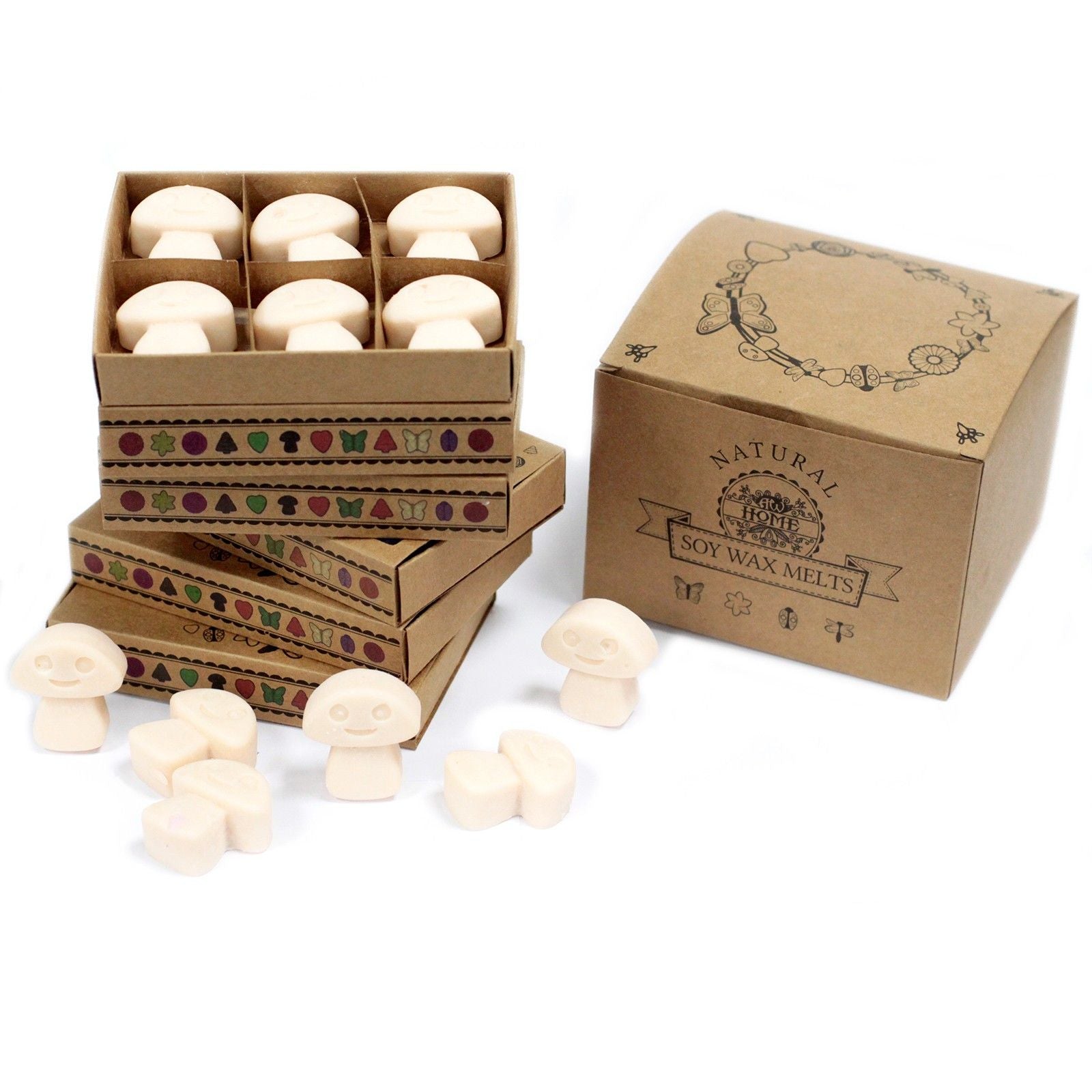 Box of 6 Vanilla Nutmeg Wax Melts for Home Fragrance Delight