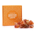 Gemstone Enchantment Lights with Orange Jade 20 LED String Lights
