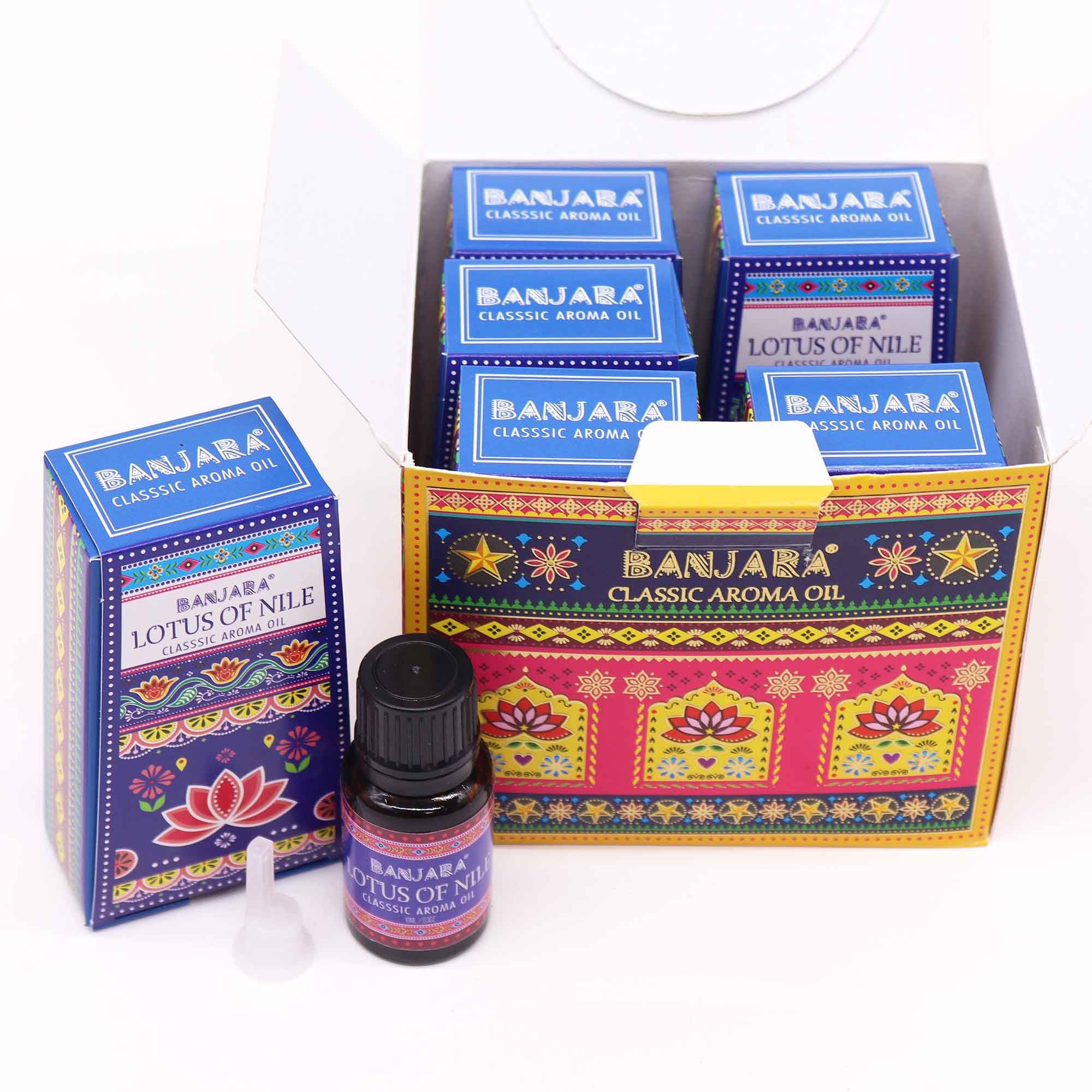 Banjara Indian Fragrance Oil 10ml Lotus of the Nile Essence Blend