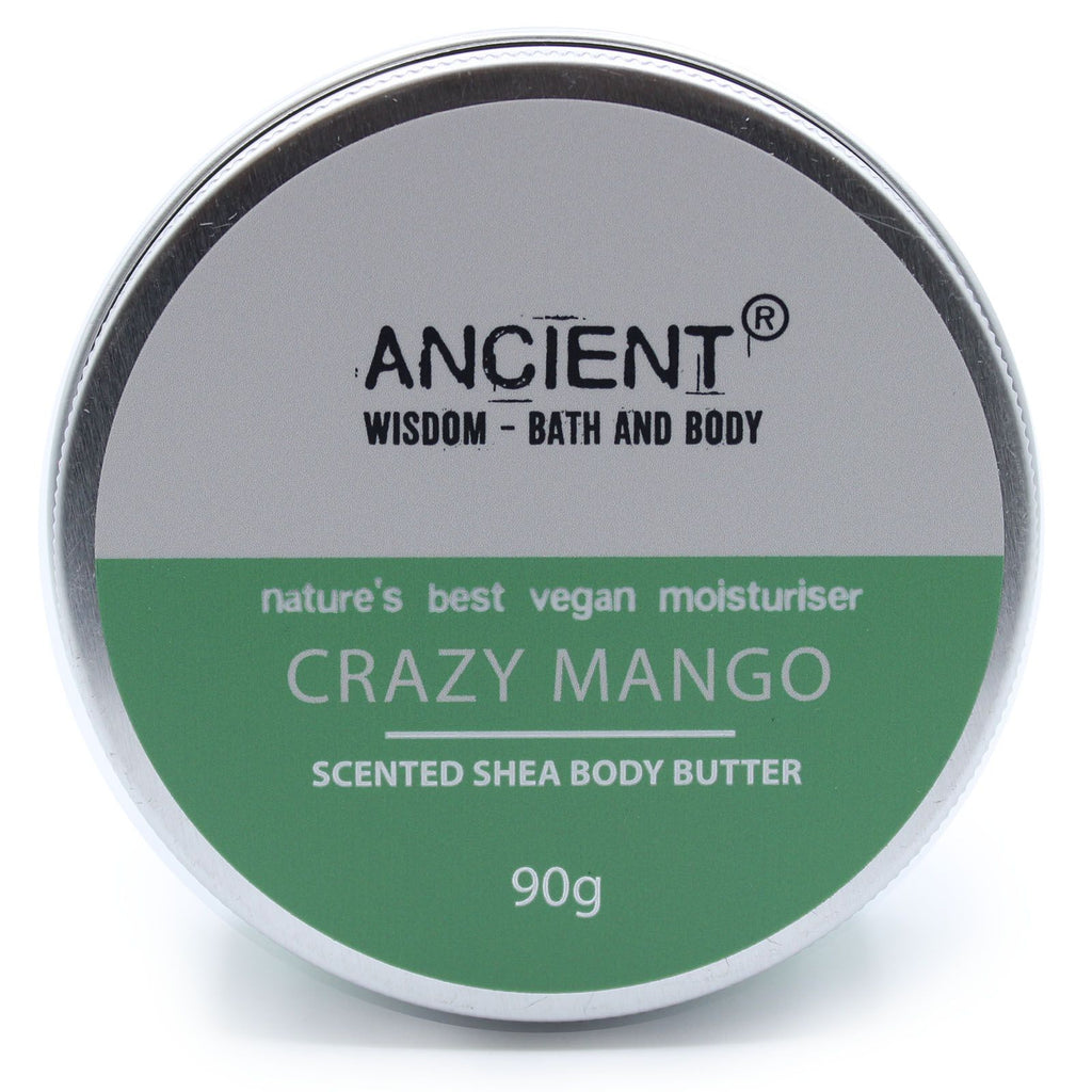 Scented Shea Body Butter 90g Crazy Mango for Silky Soft Skin