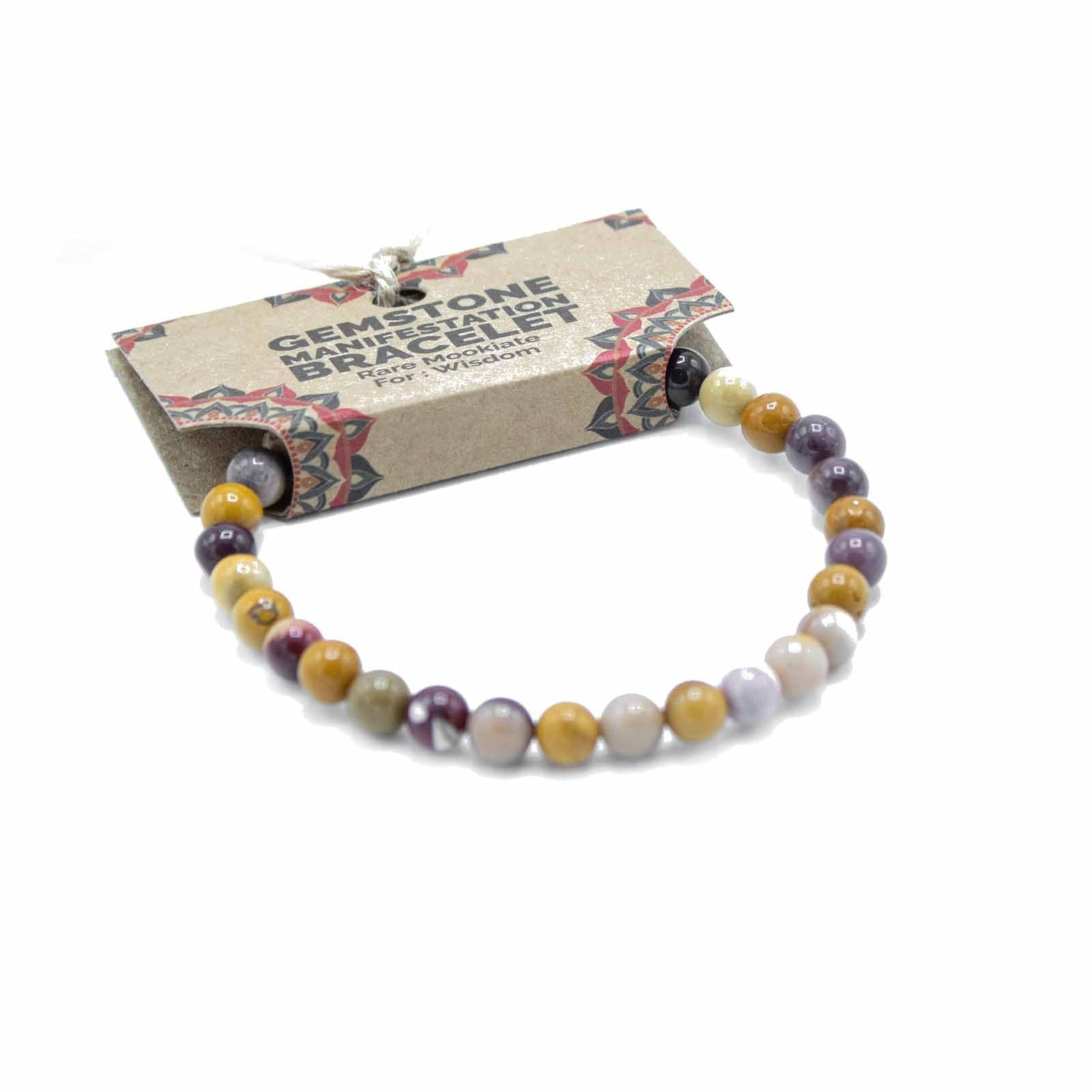 Gemstone Manifestation Bracelet with Rare Mookiate Beads