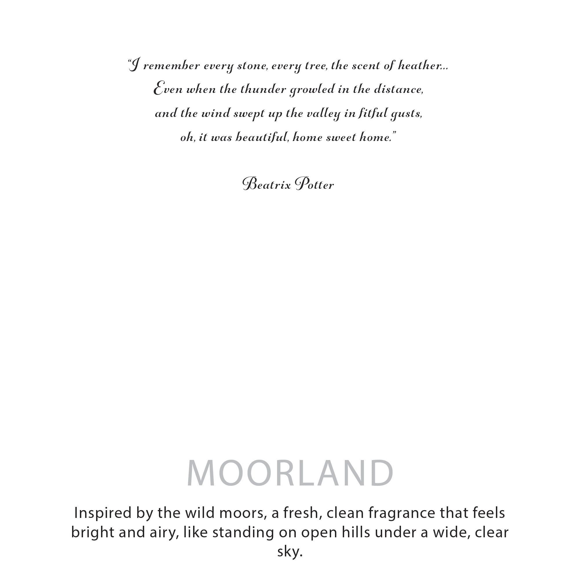 Botanical Soy Candle Moorland Fresh Herbal Floral Gift for Home Decor