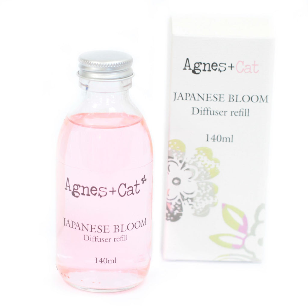 Agnes + Cat Reed Diffuser Refill Japanese Bloom 150ml for Home