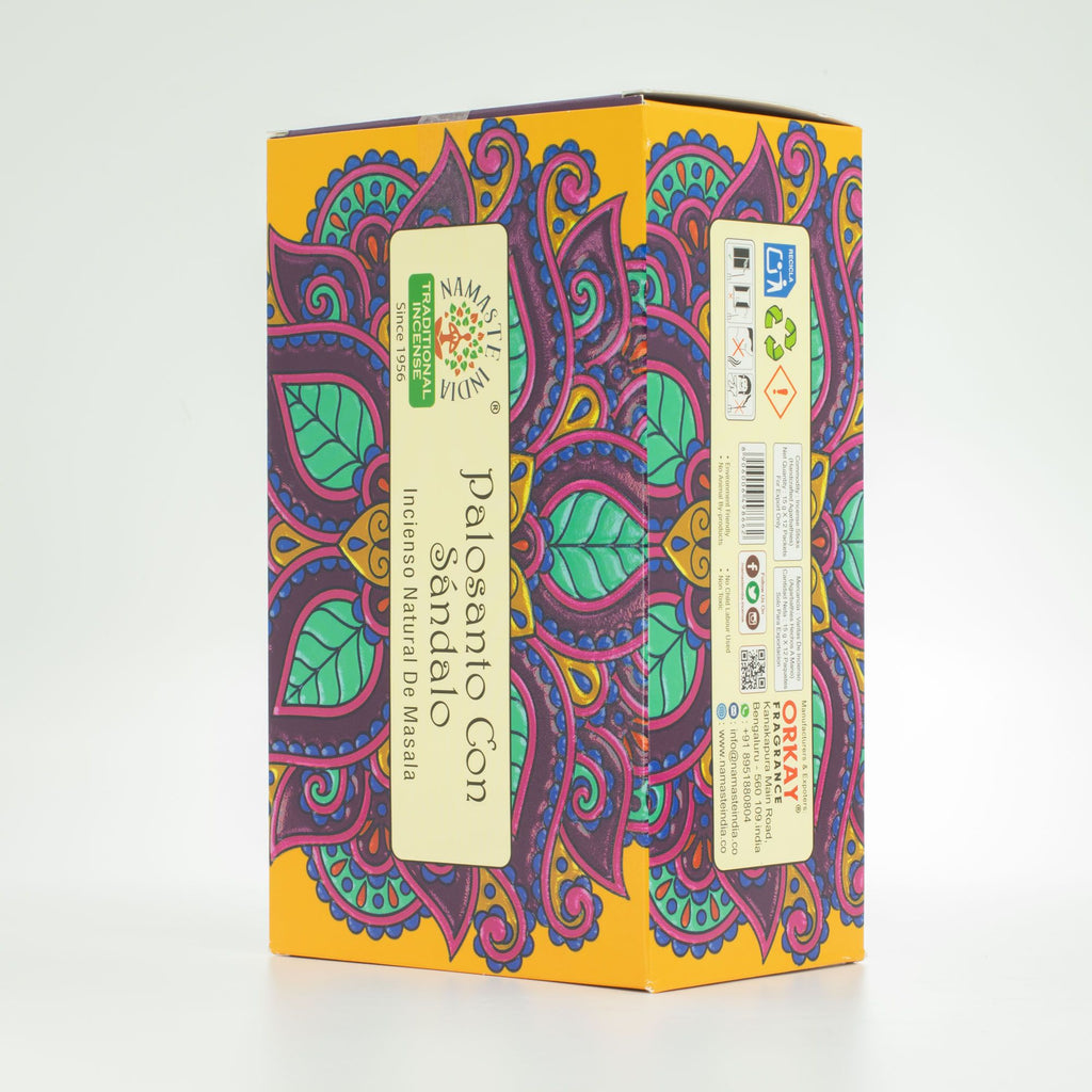 Namaste Mandala Masala Incense with Palo Santo and Sandalwood
