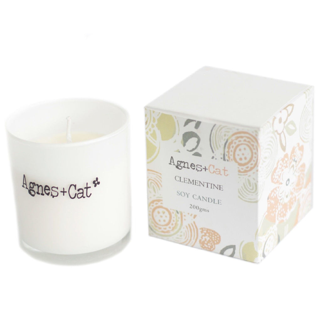 Agnes + Cat Clementine Votive Candle for a Fresh Uplifting Space