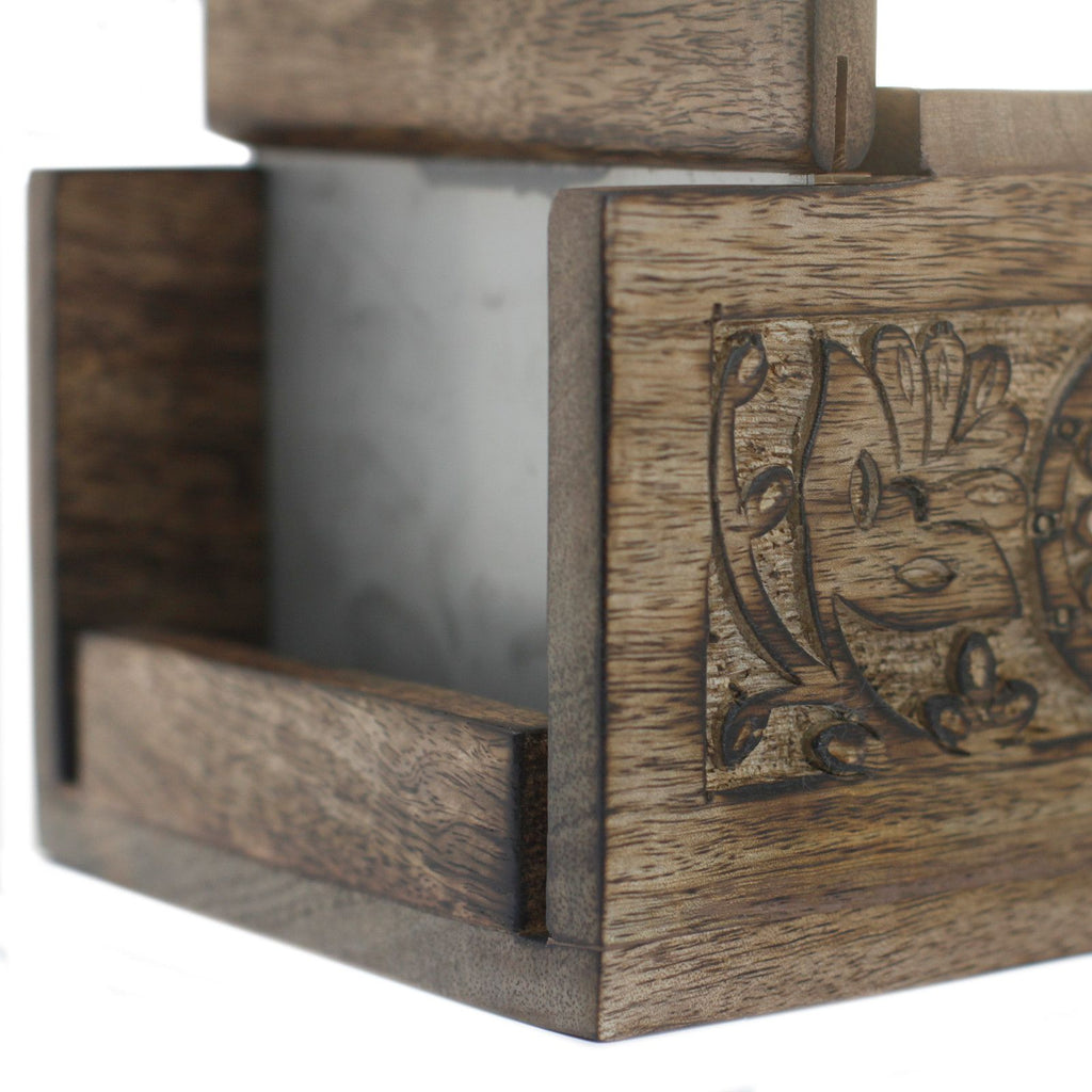 Mango Wood Antique Style Cutter for Soap Loaves with Elegant Design