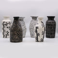 Bamboo Motif Straight Vase Natural for Stylish Home Decor Accent