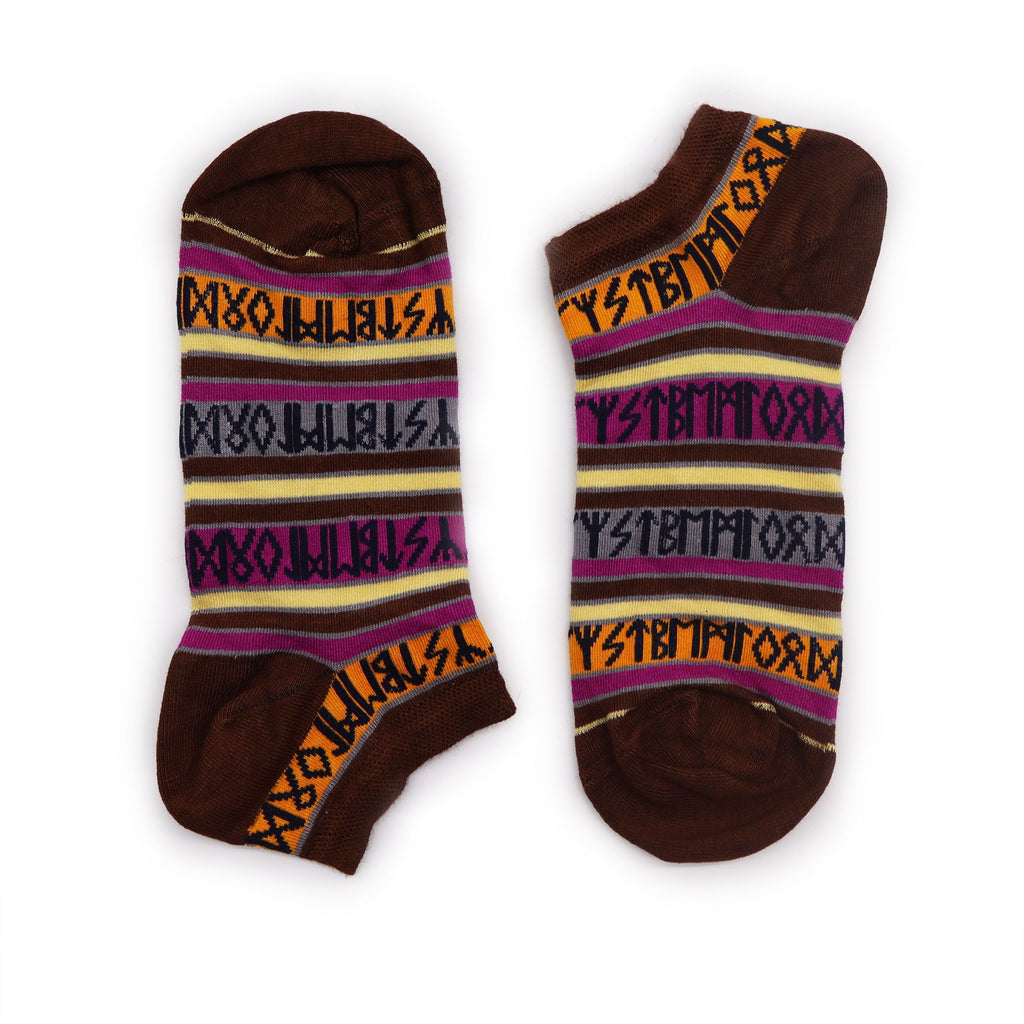 S/M Hop Hare Bamboo Low Cut Socks with Rune Stones for Comfort