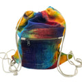 Tiedye Hemp String Bag with Colourful Design for Everyday Use