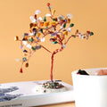 Lrg Gemstone Tree with Multi Stones on Natural Agate Base Display