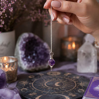 Facted Gemstone Pendulum - Amethyst