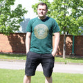 Nomad Sari Stonewashed Cotton T Shirt in Chakra Green XL
