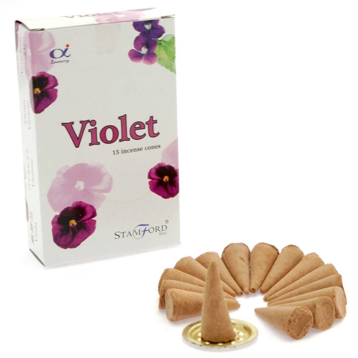 Violet Cones Stamford Premium Incense for Home Fragrance Relaxation