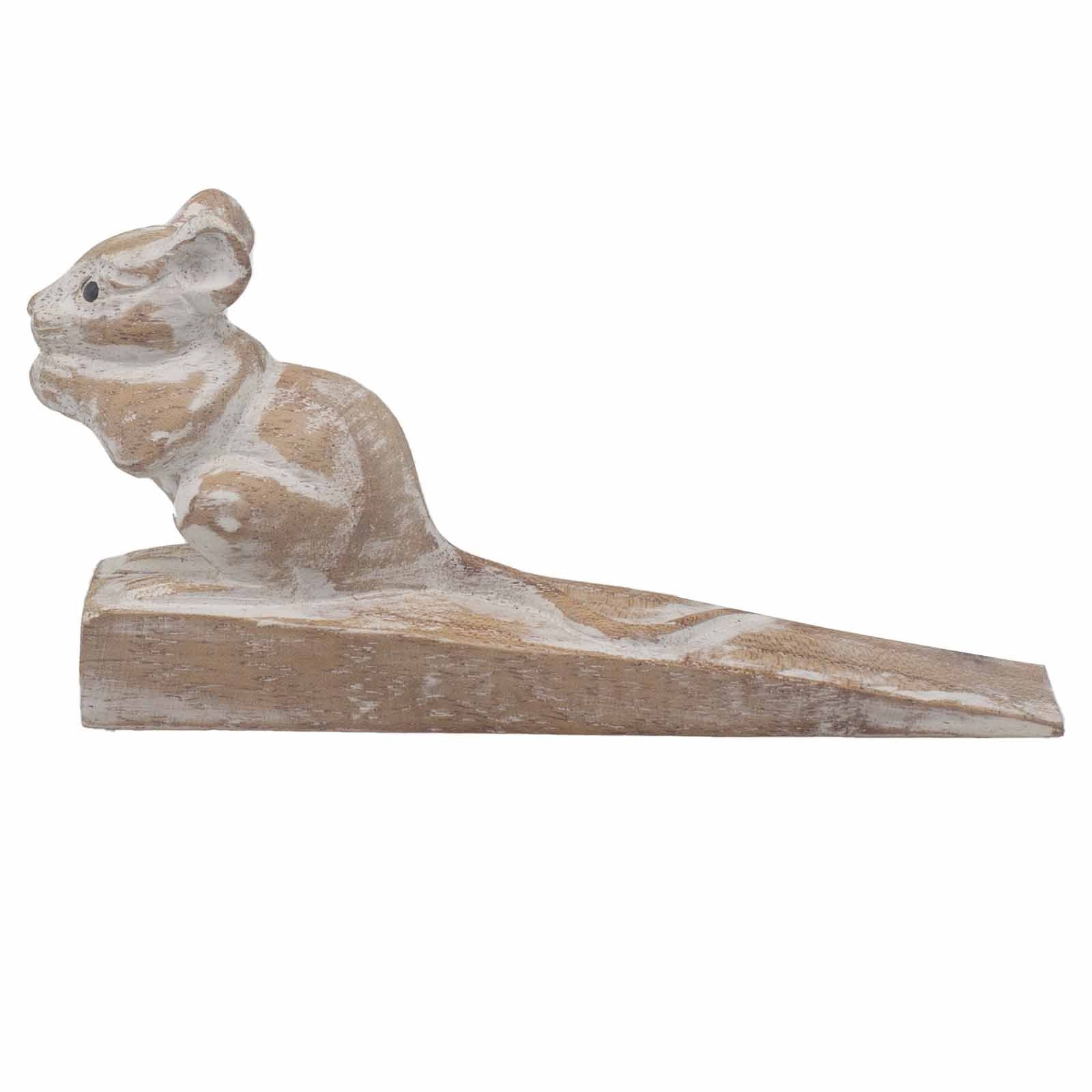 Hand Carved Dormouse Doorstop for Home and Office Decor Items