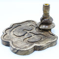 Large Mango Wood Backflow Burner Ohm for Captivating Aromas