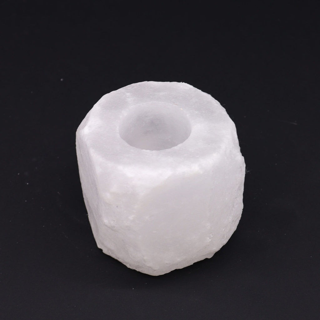 Crystal Rock Himalayan Salt Candle Holder for Unique Home Decor