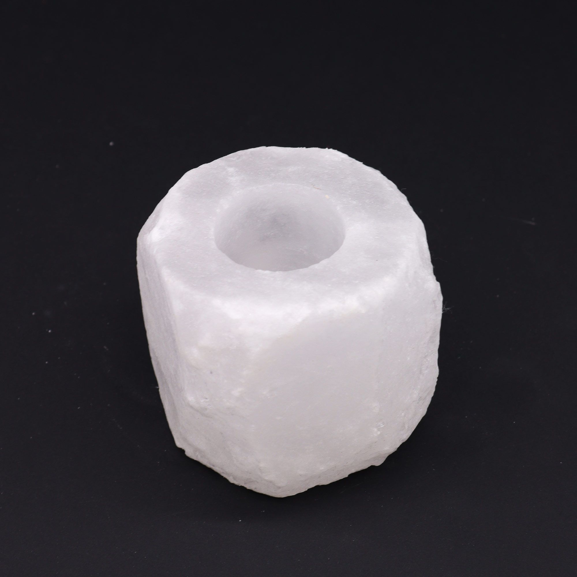 Crystal Rock Himalayan Salt Candle Holder for Unique Home Decor