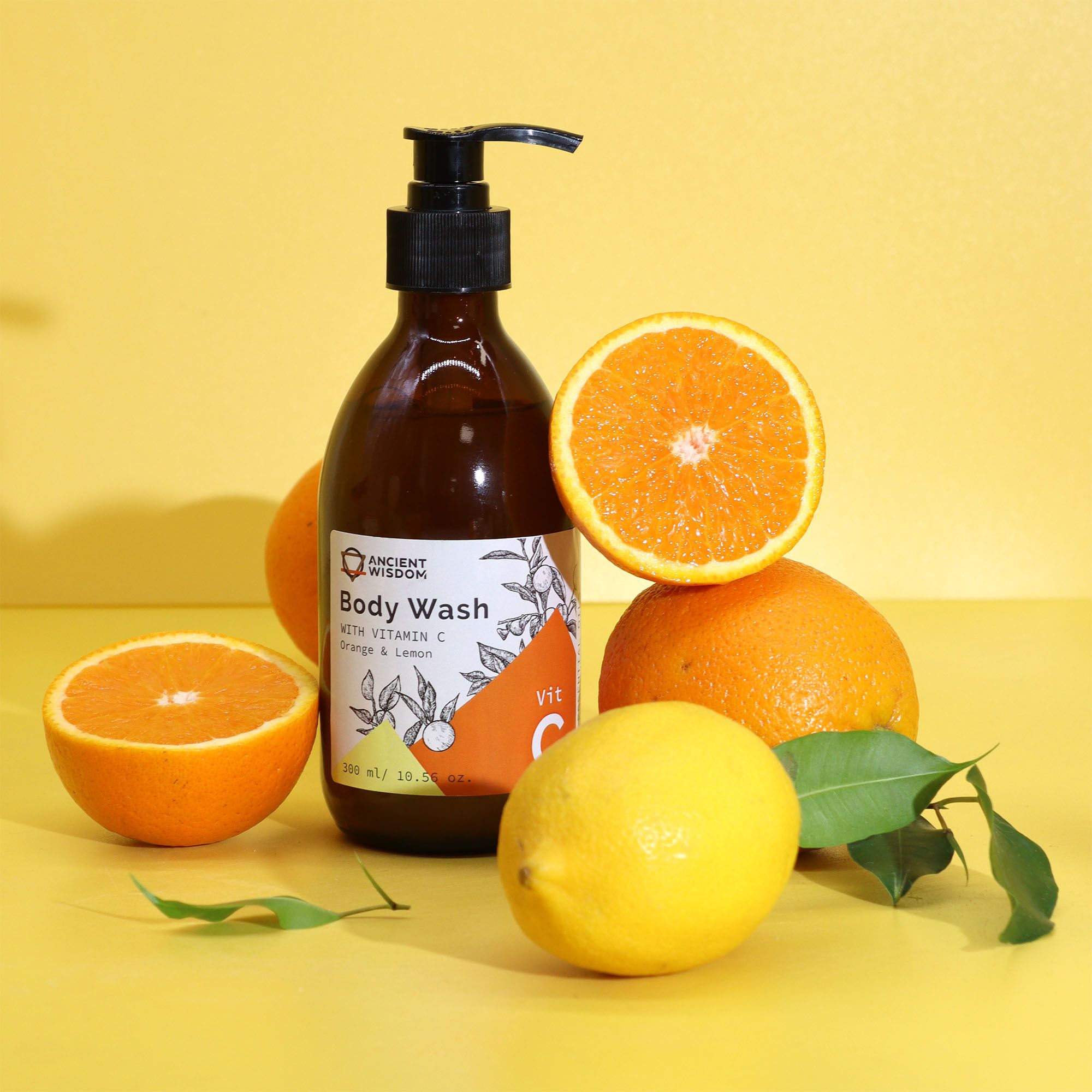 Aromatherapy Body Wash with Vitamin C Orange and Lemon 300ml