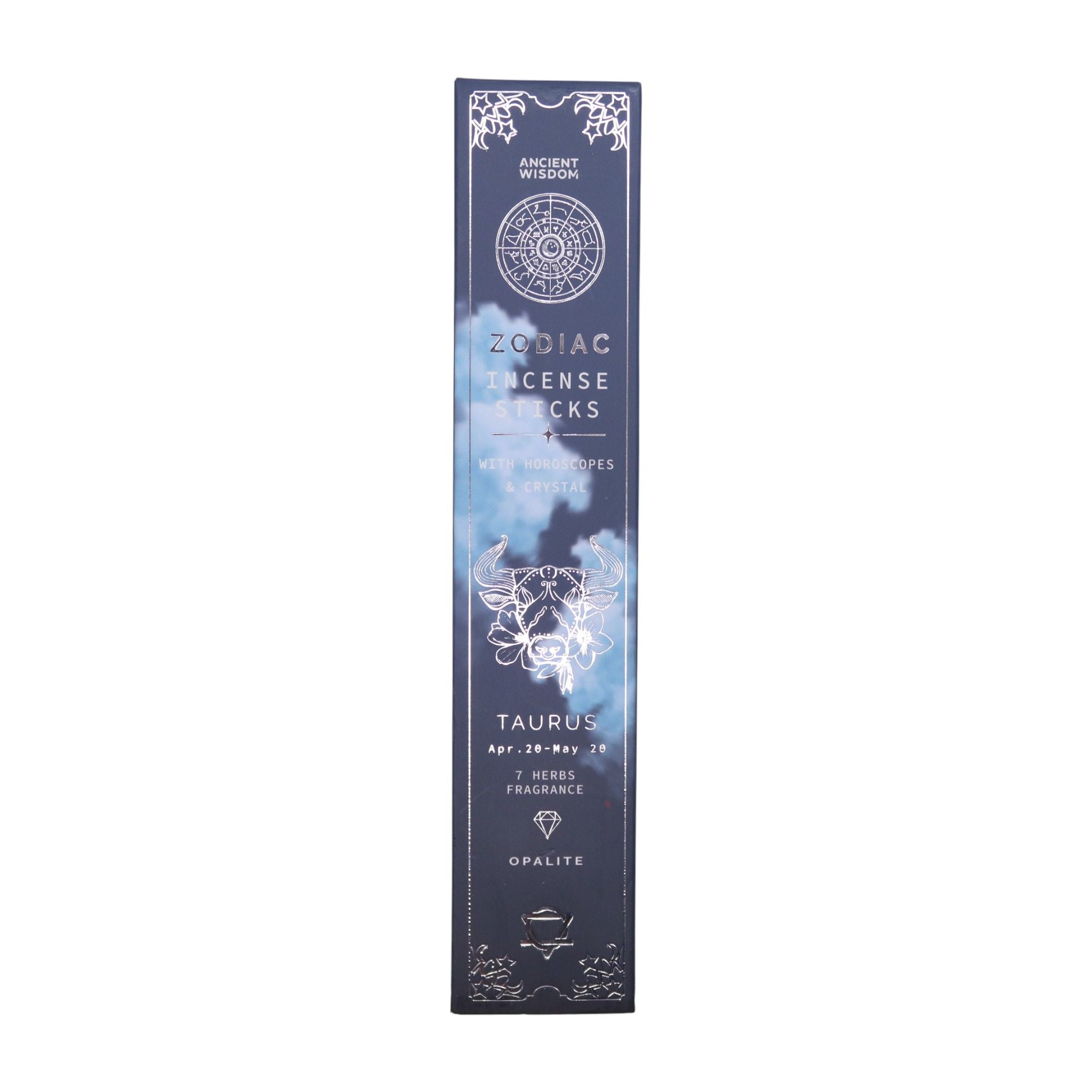 7 Herbs Zodiac Gemstone Crystal Incense Set for Taurus Lovers