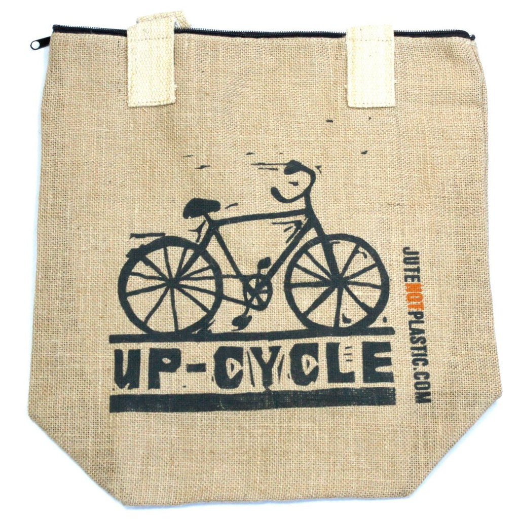Eco Friendly Up Cycle Jute Bags for Sustainable Shopping Needs