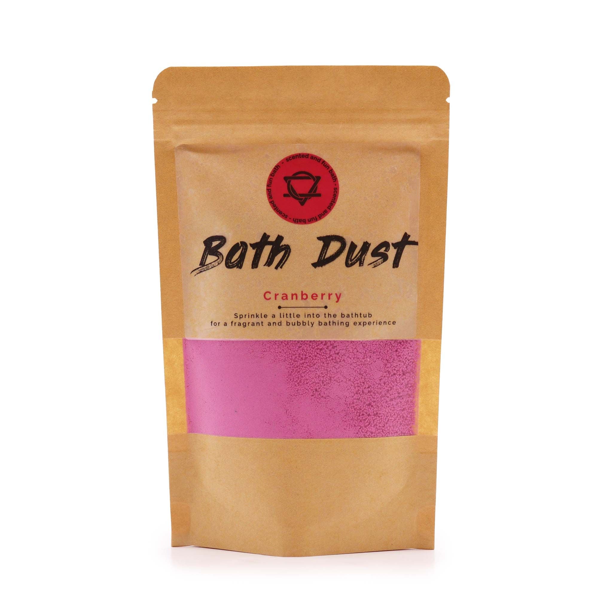 Cranberry Bath Dust 190g for an Indulgent and Relaxing Bath Experience