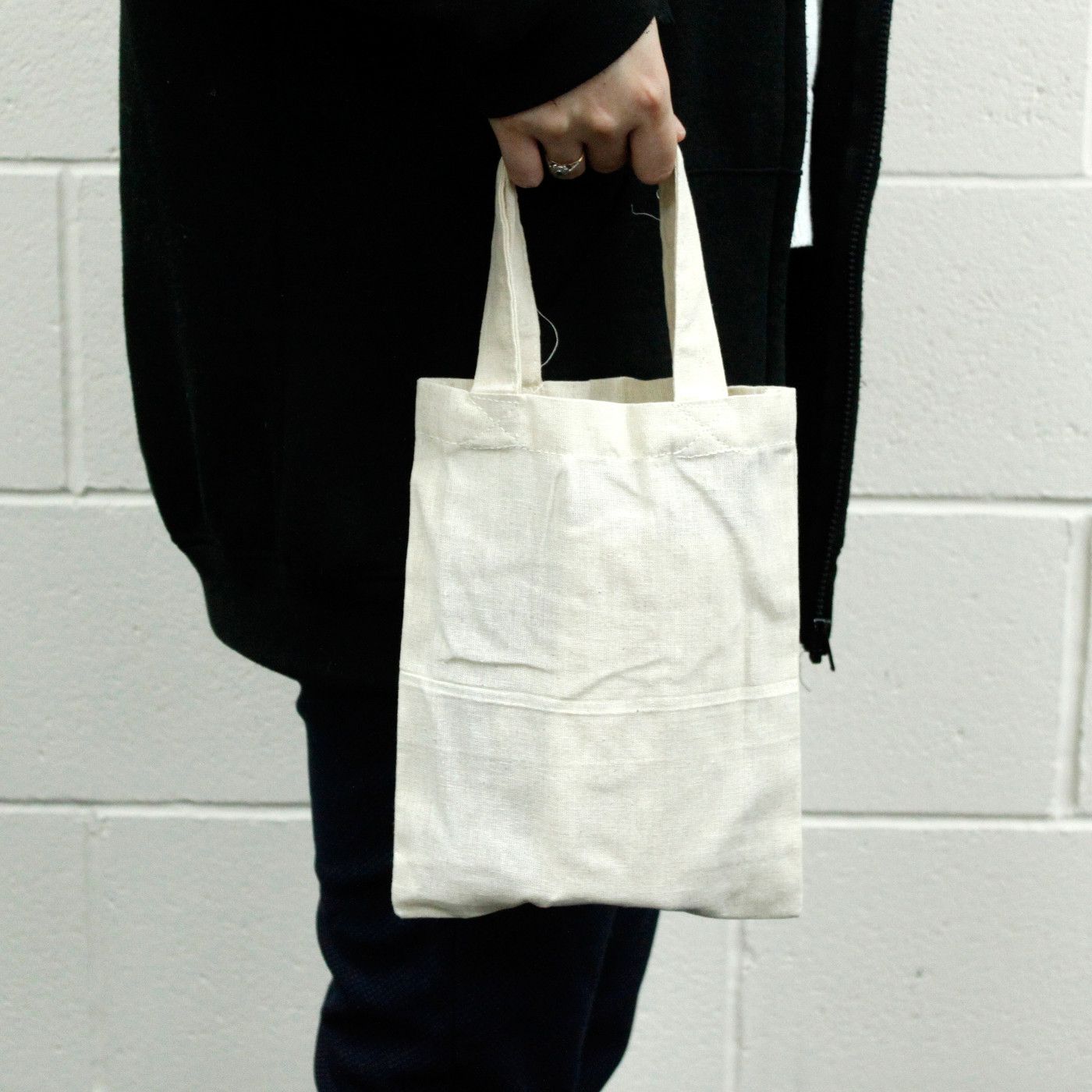Small Natural 4oz Cotton Bag for Eco Friendly Shopping and Use