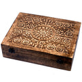 Mango Aromatherapy Box with Floral Design Holds 80 Essential Oils