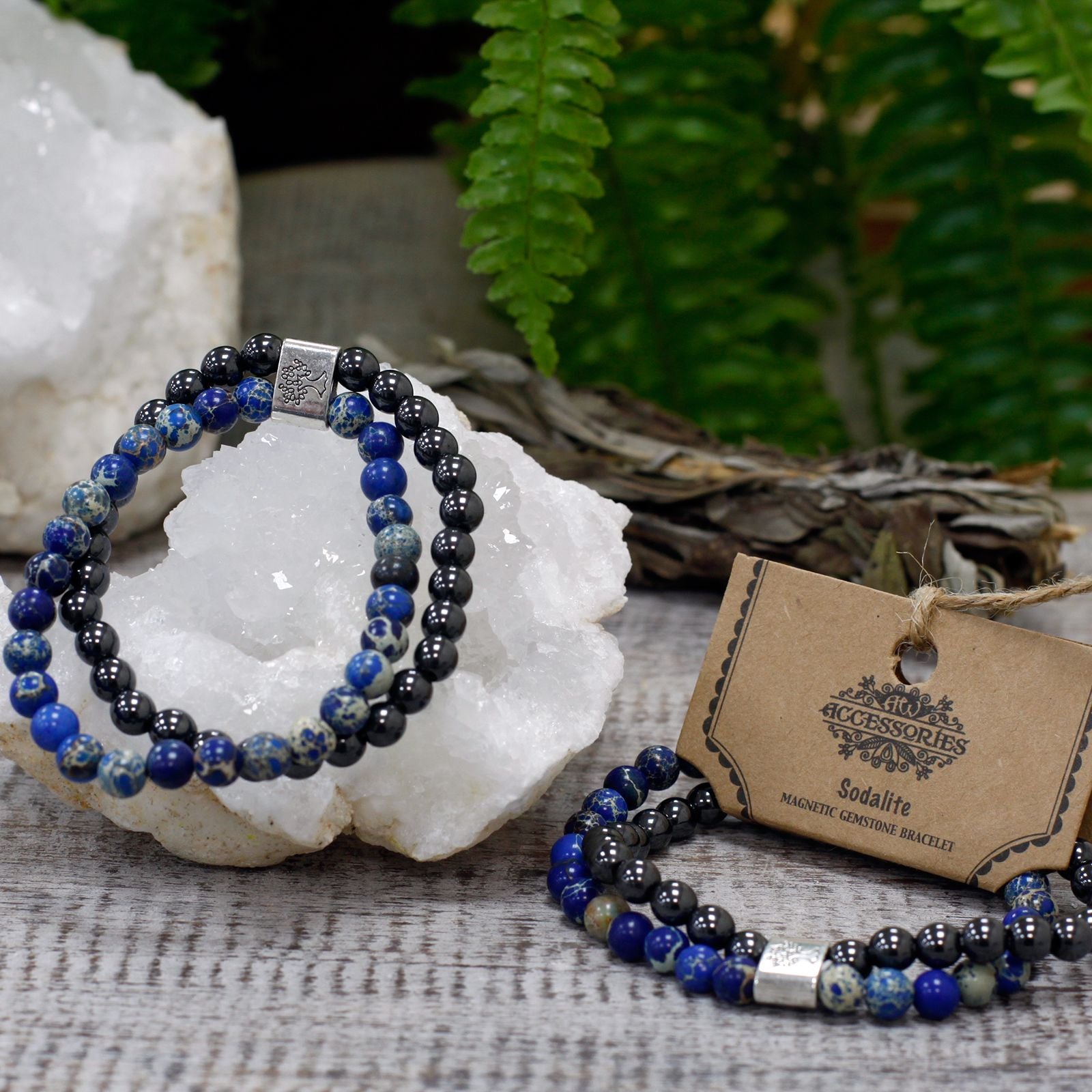Magnetic Sodalite Gemstone Bracelet for Unique Style Appeal