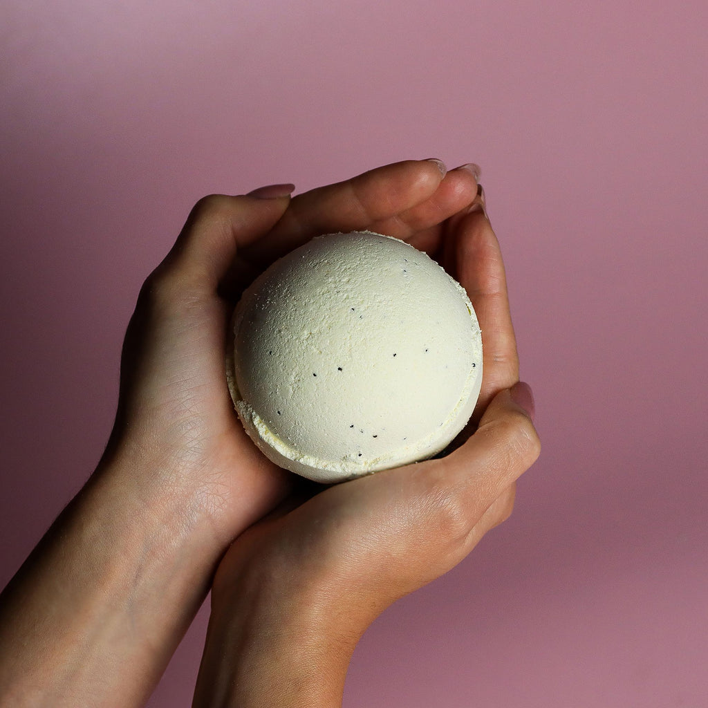 Set of 3 Simply Vanilla Bath Bombs for a Soothing Bath