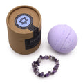 Amethyst Gem Bracelet Bath Bomb with Lavender and Tea Tree