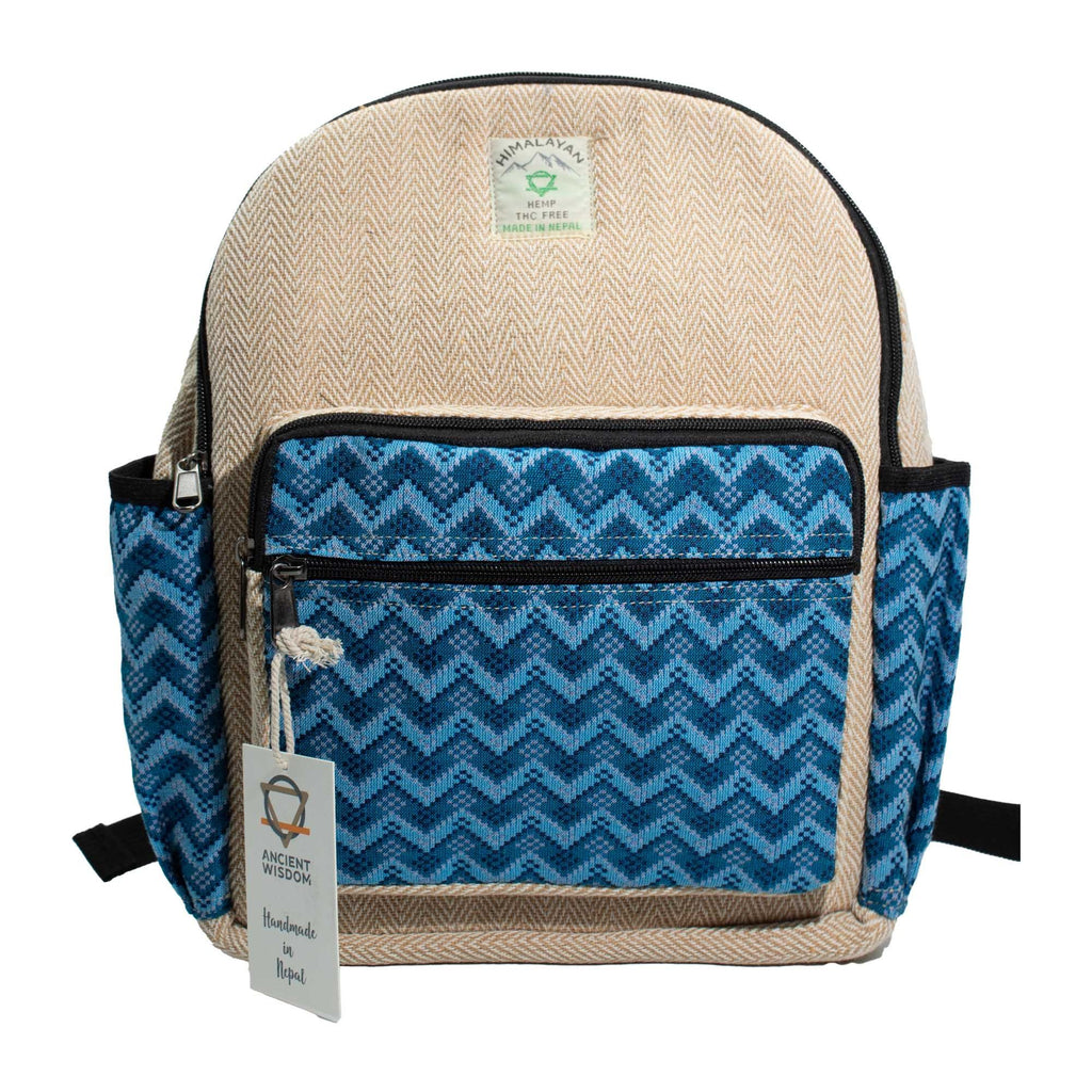 Standard Kathmandu Backpack with Dhaka Design in Blue