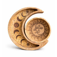 Moon Shaped Round Tray S/2
