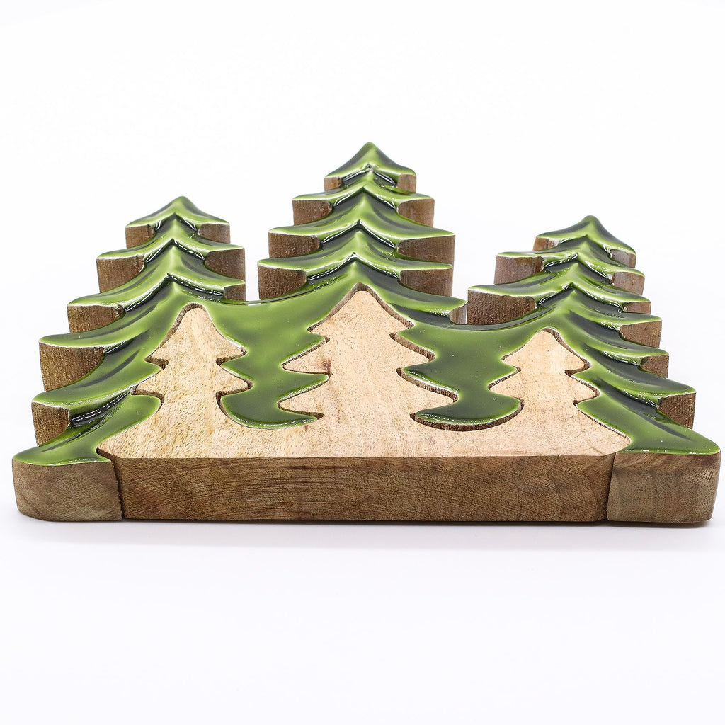 Lost in the Forrest Three Trees 3D Wooden Decoration for Home