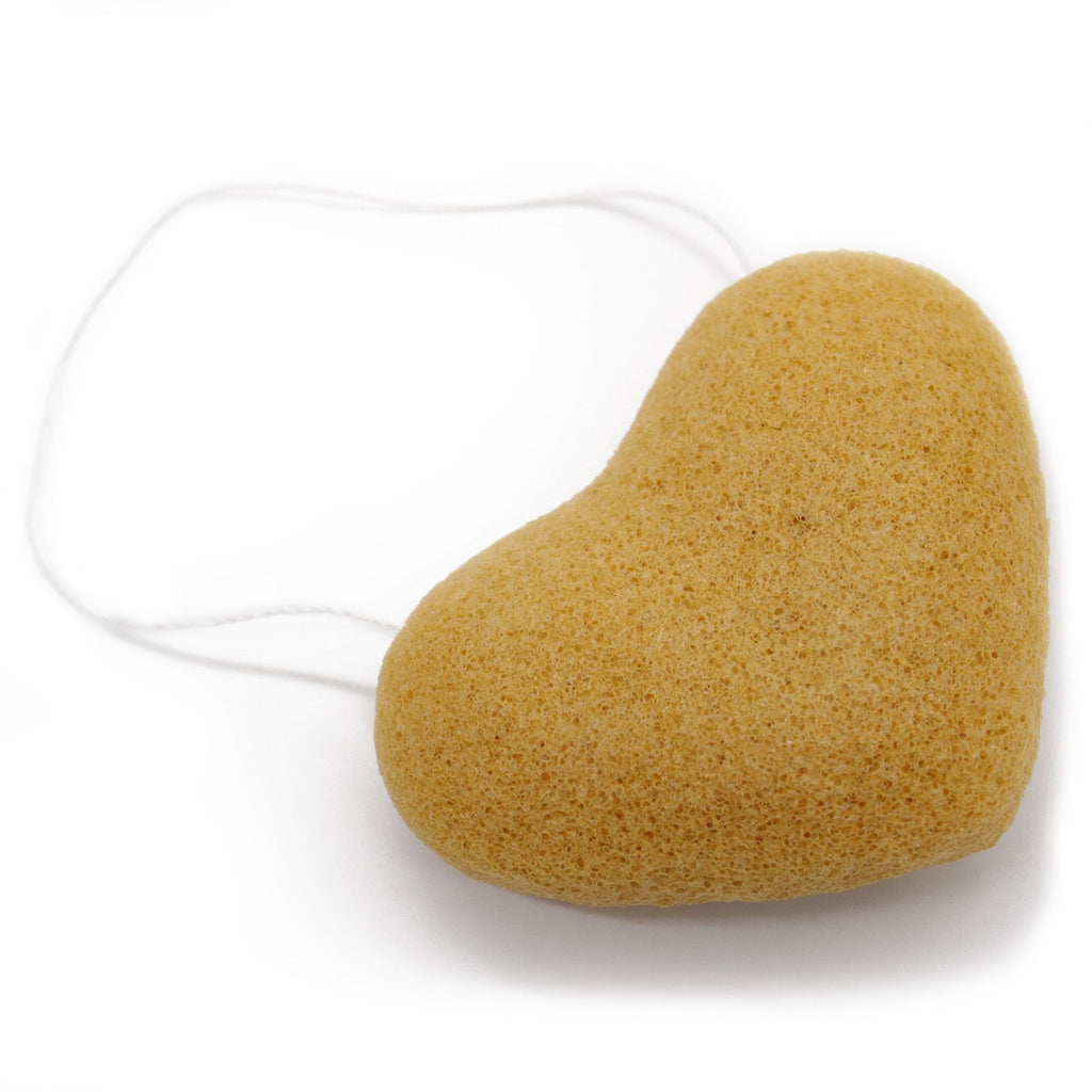 Konjac Heart Sponge Peach for Gentle Cleansing and Skin Care