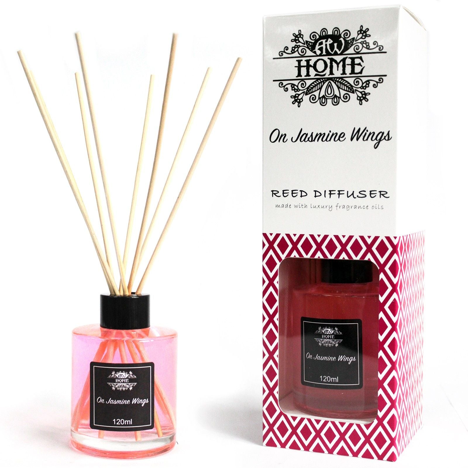 120ml Reed Diffuser On Jasmine Wings for Home Fragrance Decor