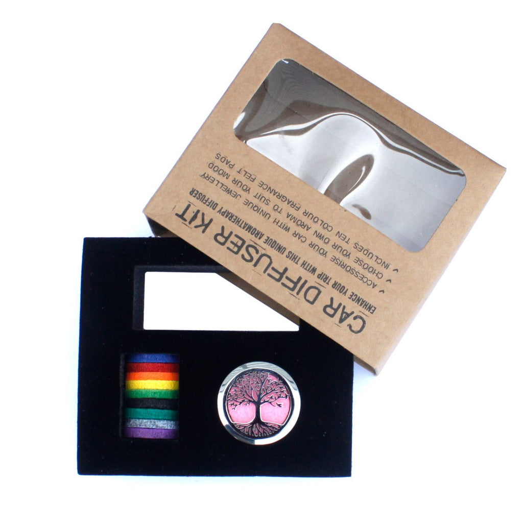 Tree of Life Car Diffuser Kit for Aromatherapy on Your Journey