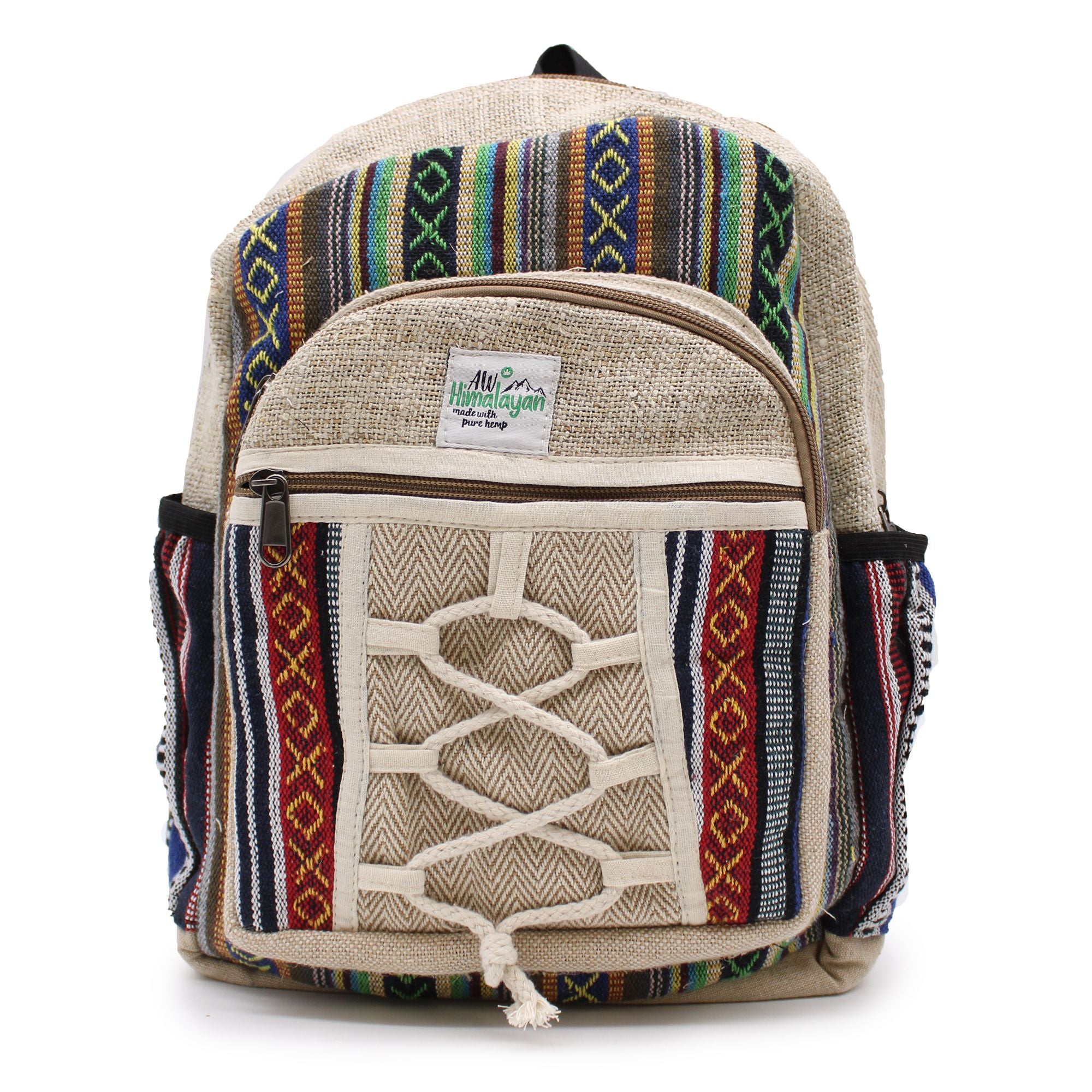 Small Backpack with Rope & Pockets Style for Everyday Use