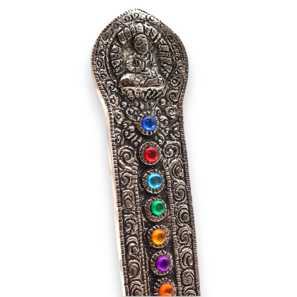 7 Chakra Tower Buddha Incense Holder for Meditation Spaces