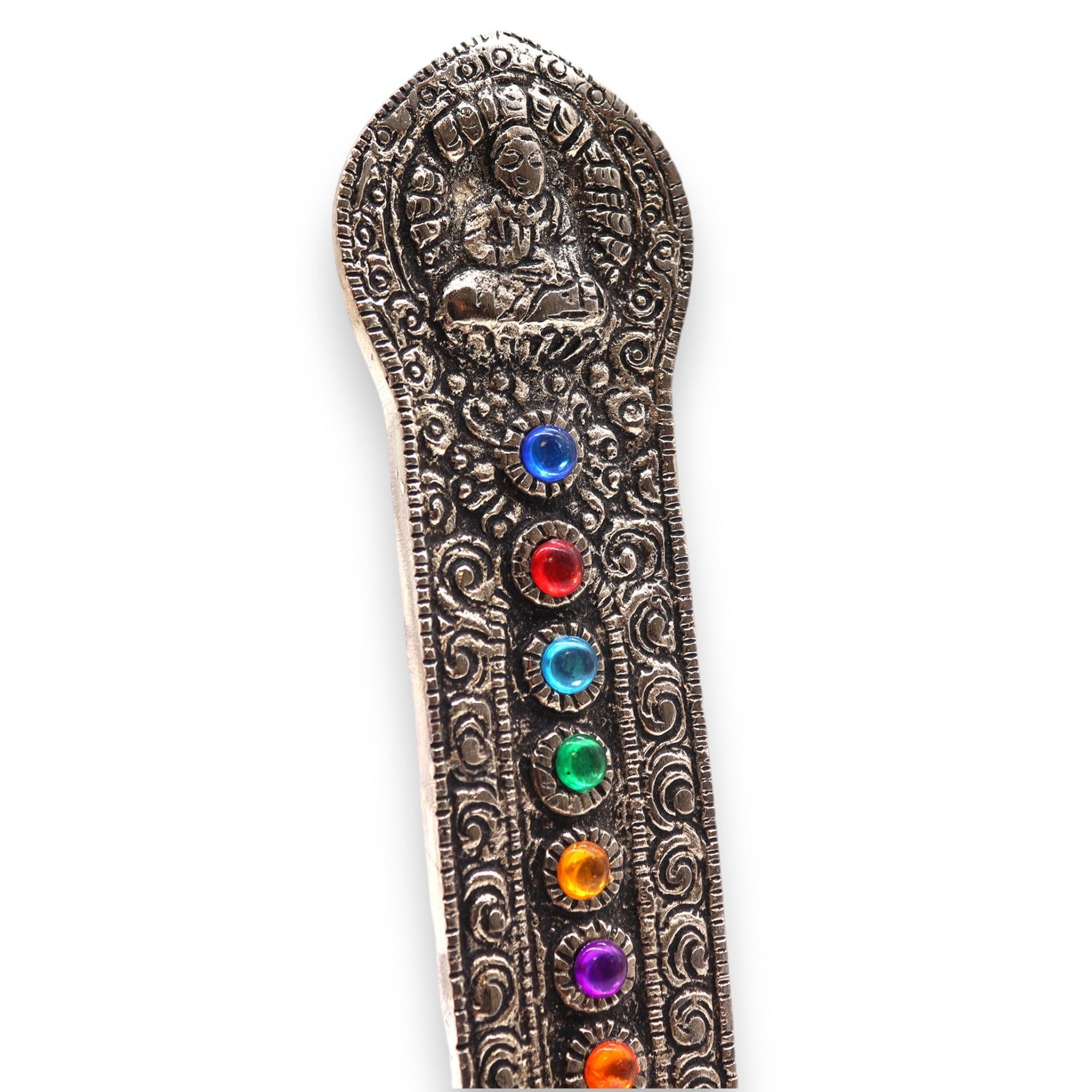 7 Chakra Tower Buddha Incense Holder for Meditation Spaces