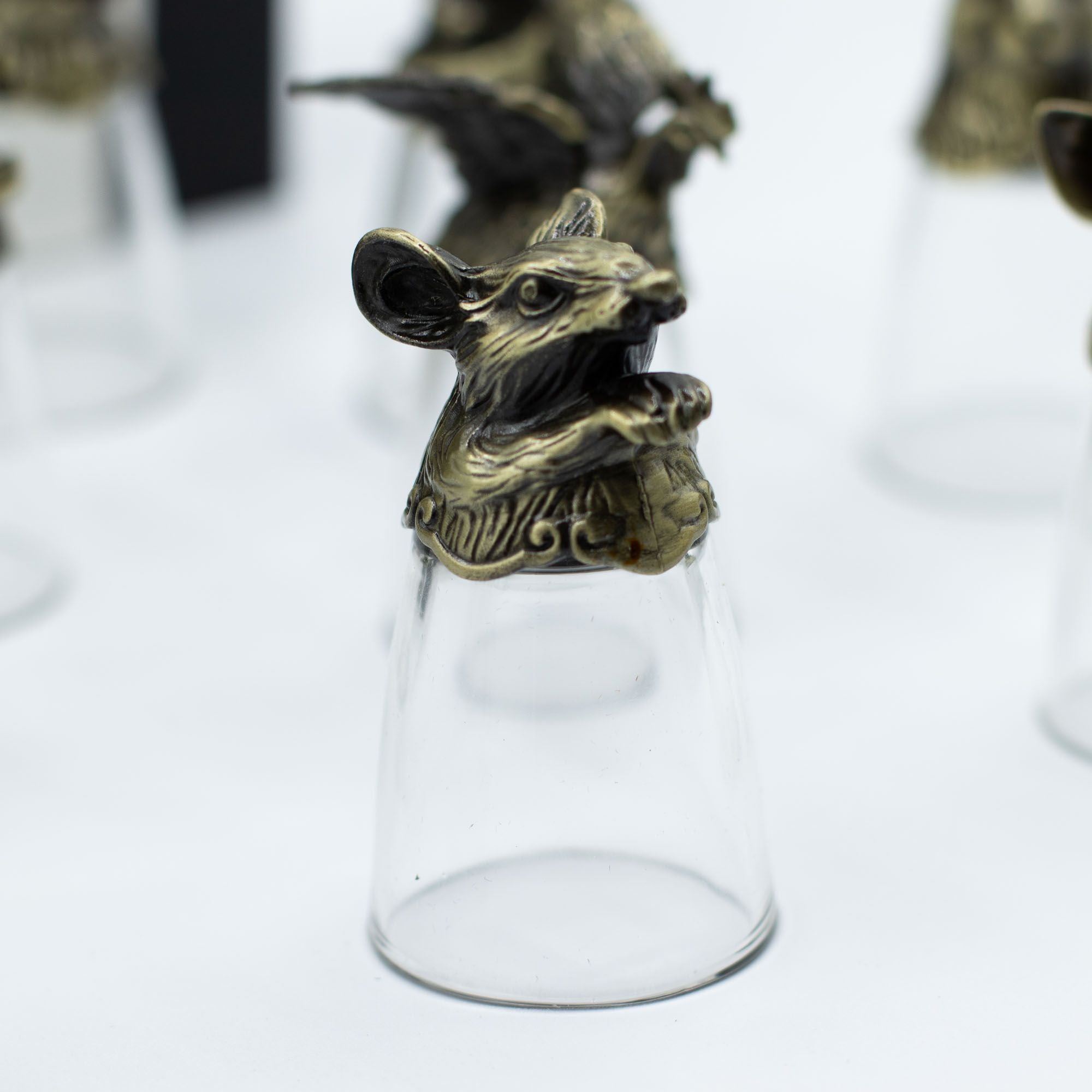 Gift Set of 12 Glasses 25ml Featuring Forest and Mystical Creatures