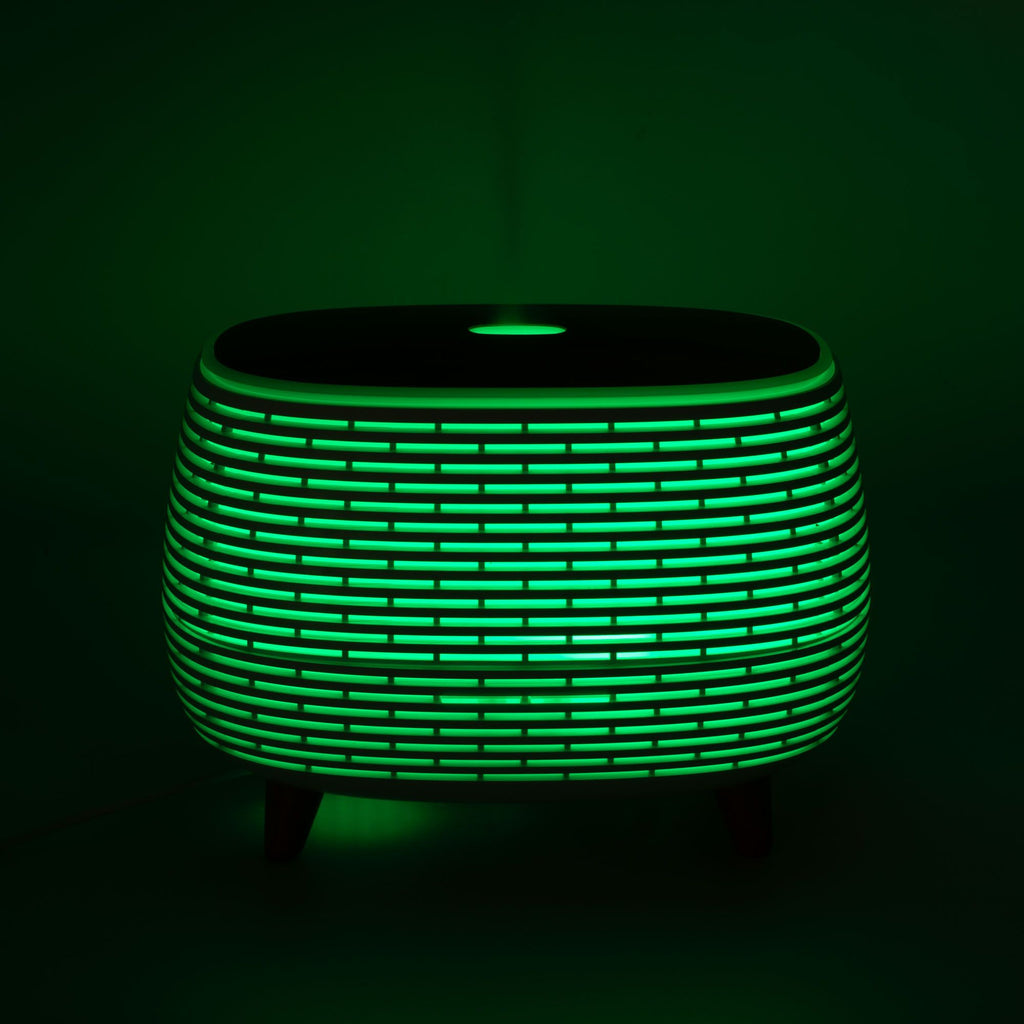 Futuristic Ribbed Aroma Diffuser with Colour Changing LED Light