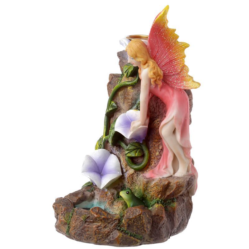 Fairy Flower Garden Waterfall Backflow Incense Burner for Relaxation