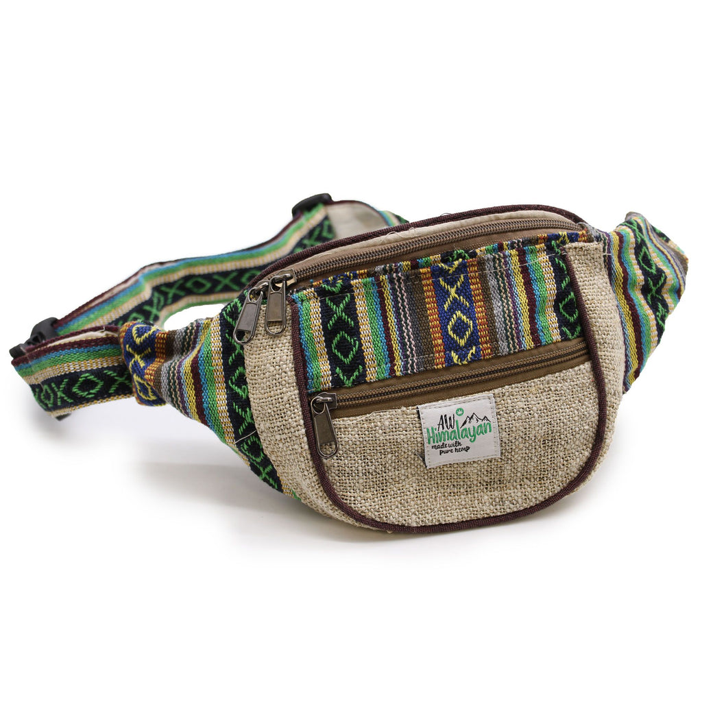 Bum Bag Hemp & Cotton with Assorted Designs for Everyday Use