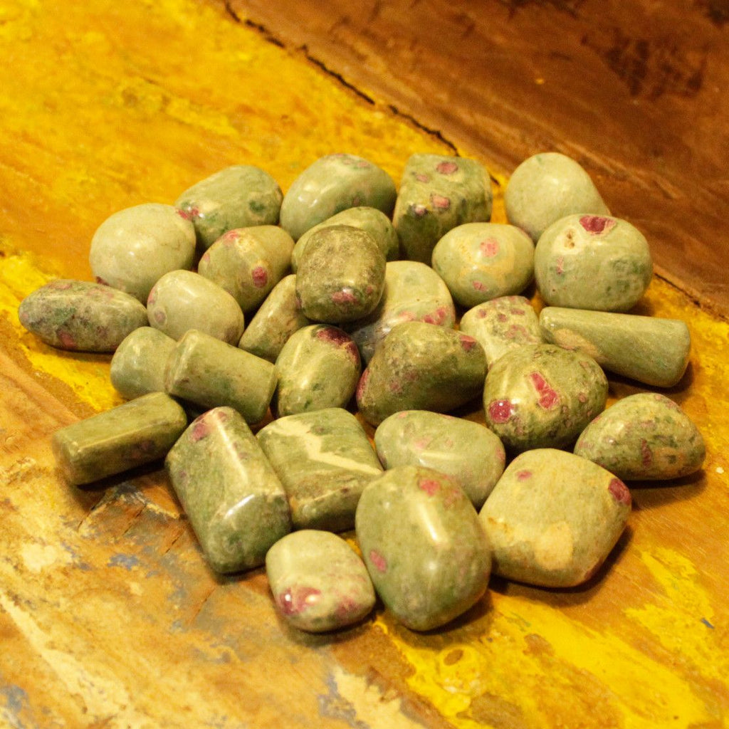 Premium Tumble Stone Ruby with Fuchsite for Collectors and Crafts