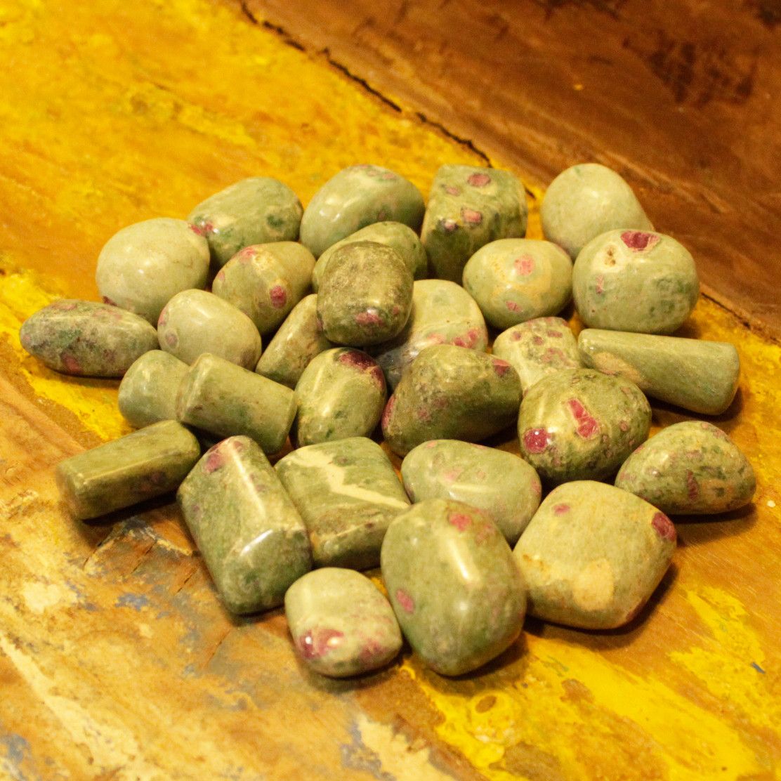 Premium Tumble Stone Ruby with Fuchsite for Collectors and Crafts