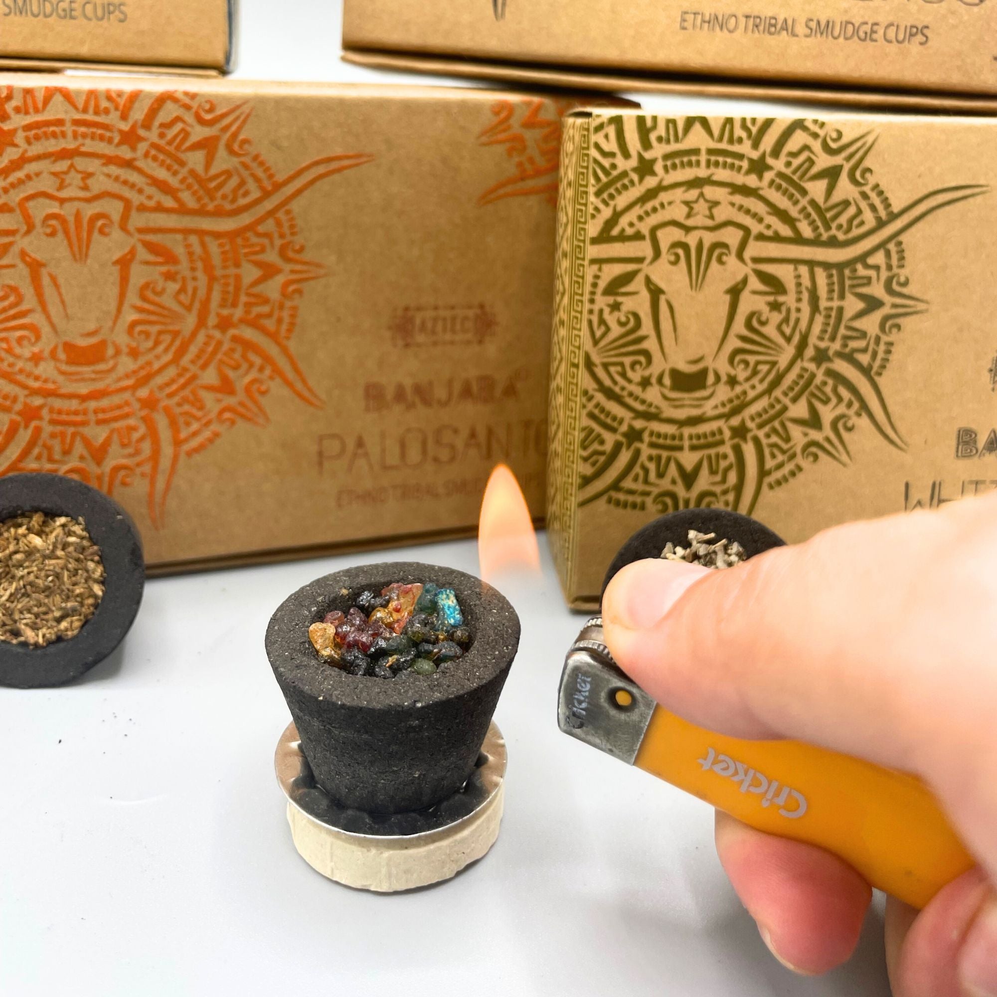 Banjara Smudge Cups with Frankincense for Purification Rituals